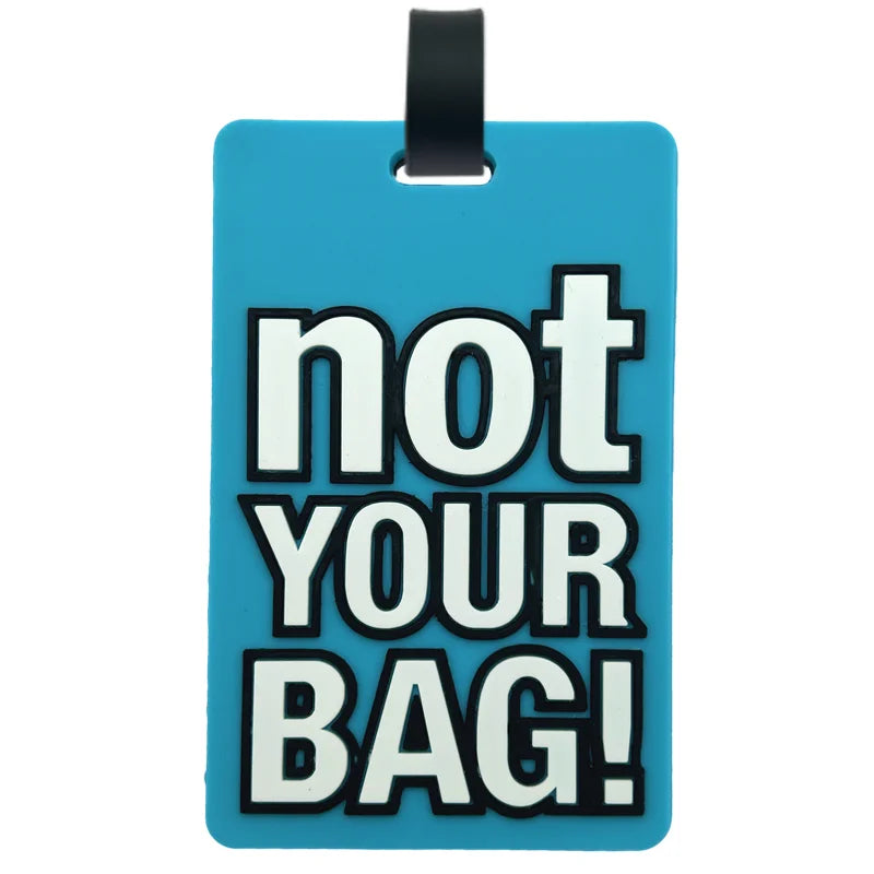 1/7PC PORTABLE TRAVEL ACCESSORIES LUGGAGE TRAVEL TAG SILICA GEL SUITCASE LABELS NAME ID ADDRESS TAGS BAGGAGE BOARDING TAG LABEL