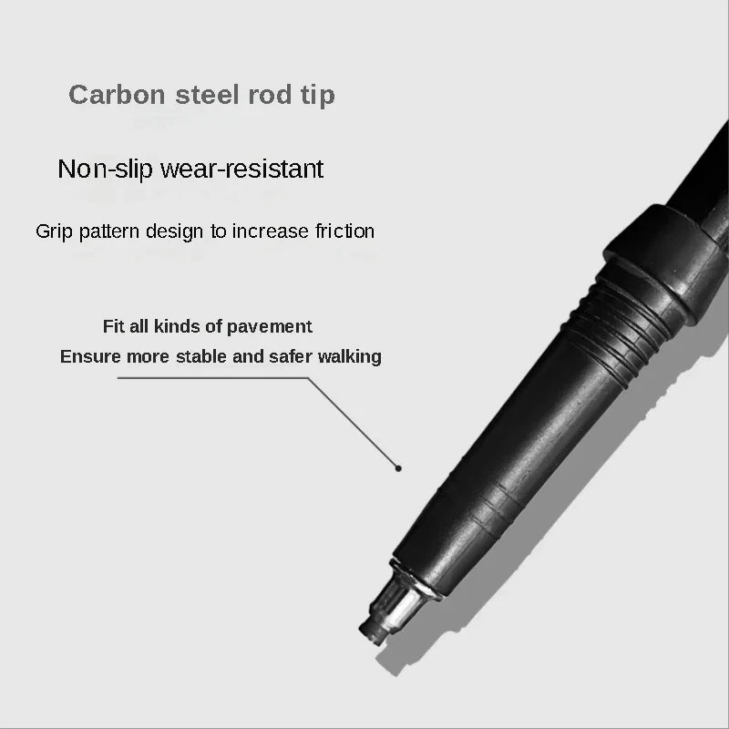 2 BASTONES DE TREKKING ALPENSTOCK TELESCÓPICOS ULTRALIGEROS PREMIUM AJUSTABLES CON BLOQUEO RÁPIDO