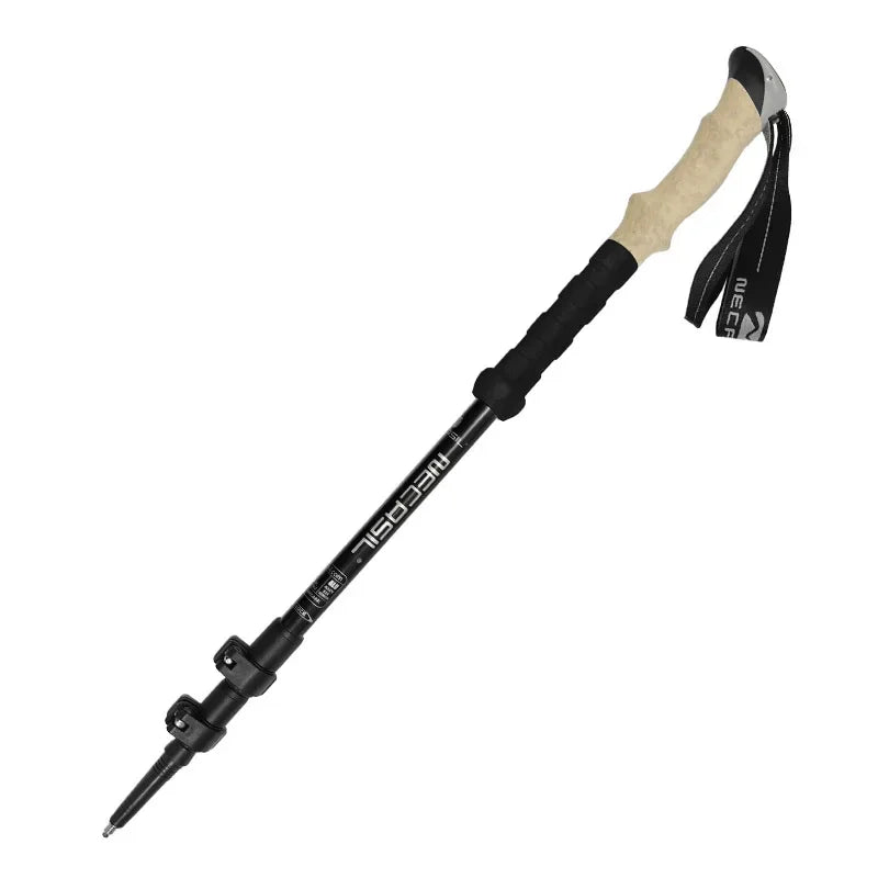 2 BASTONES DE TREKKING ALPENSTOCK TELESCÓPICOS ULTRALIGEROS PREMIUM AJUSTABLES CON BLOQUEO RÁPIDO
