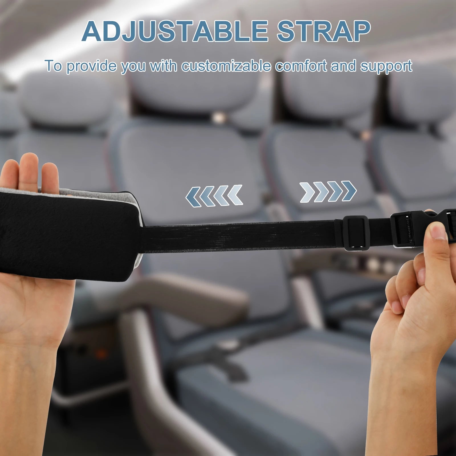 2 CORREAS DE SOPORTE PARA LA CABEZA, AJUSTABLES, PARA ALMOHADAS DE VIAJE, PARA AVIONES, SOPORTE PARA EL CUELLO, PORTÁTIL, PARA ASIENTO DE COCHE, AYUDA PARA DORMIR, CORREA FIJA PARA LA CABEZA.