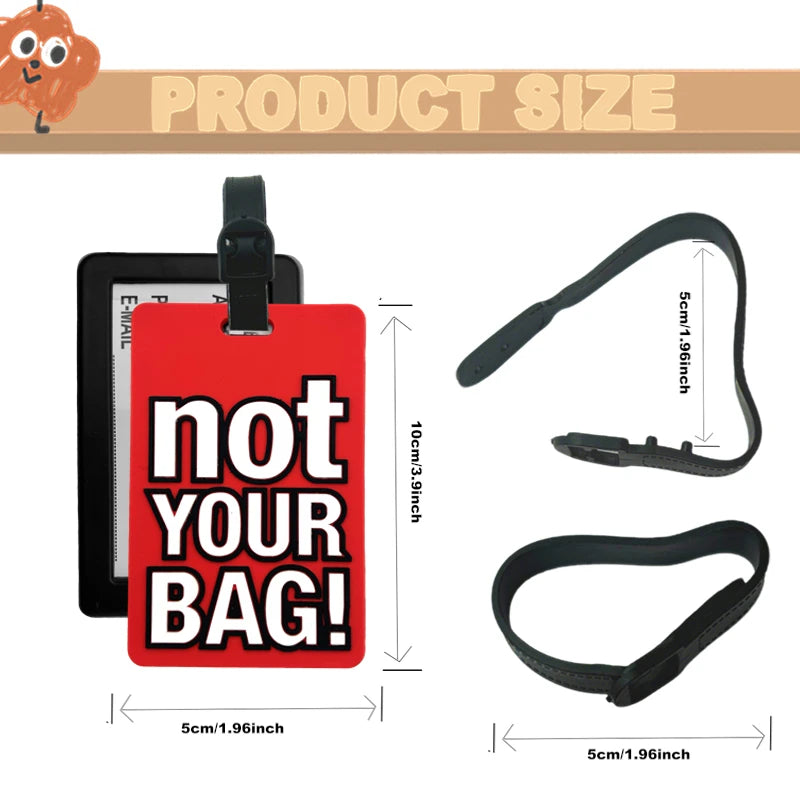 1/7PC PORTABLE TRAVEL ACCESSORIES LUGGAGE TRAVEL TAG SILICA GEL SUITCASE LABELS NAME ID ADDRESS TAGS BAGGAGE BOARDING TAG LABEL