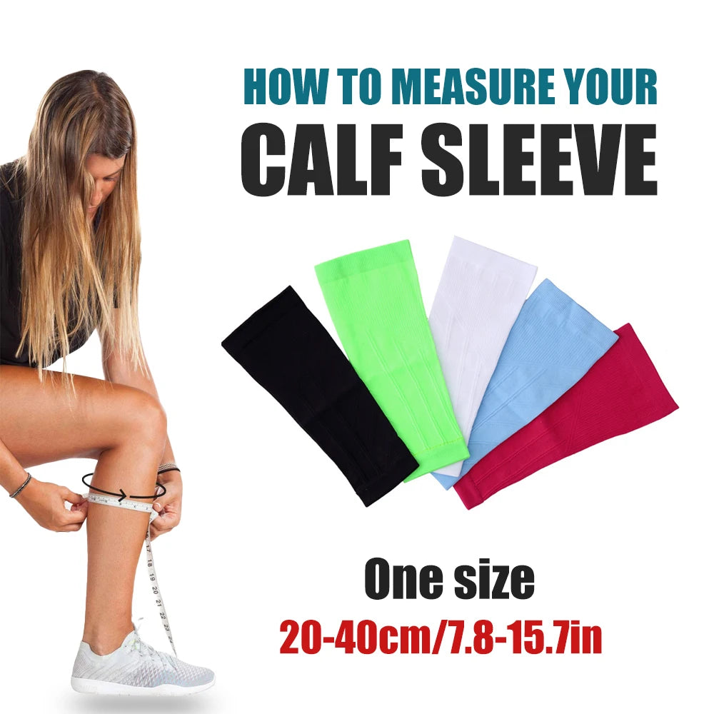 1 PAR DE MANGAS DE COMPRESIÓN PARA PANTORRILLAS PARA HOMBRES Y MUJERES - MANGAS DE COMPRESIÓN PARA PIERNAS - CALCETINES DE COMPRESIÓN SIN PIE PARA PERIODISMO DE TIBIA Y VENAS VARICOSAS, VUELOS LARGOS