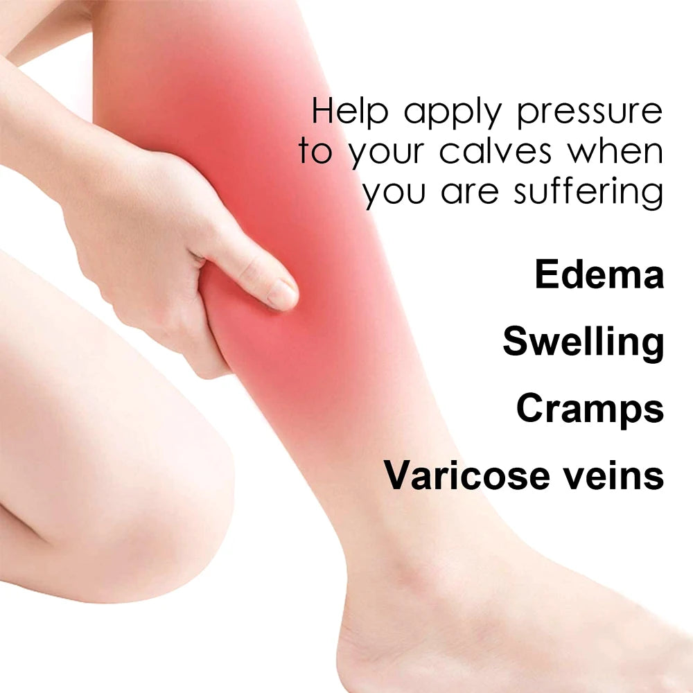 1 PAR DE MANGAS DE COMPRESIÓN PARA PANTORRILLAS PARA HOMBRES Y MUJERES - MANGAS DE COMPRESIÓN PARA PIERNAS - CALCETINES DE COMPRESIÓN SIN PIE PARA PERIODISMO DE TIBIA Y VENAS VARICOSAS, VUELOS LARGOS